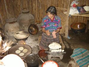 making tortillas - Guatemala 2008