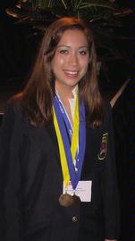Allison With Medal in Fashion Promotion Event