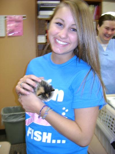 Abby With Her HAWS Little Kitten Friend