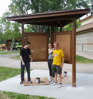 Kiosk for the Ice Age Trail