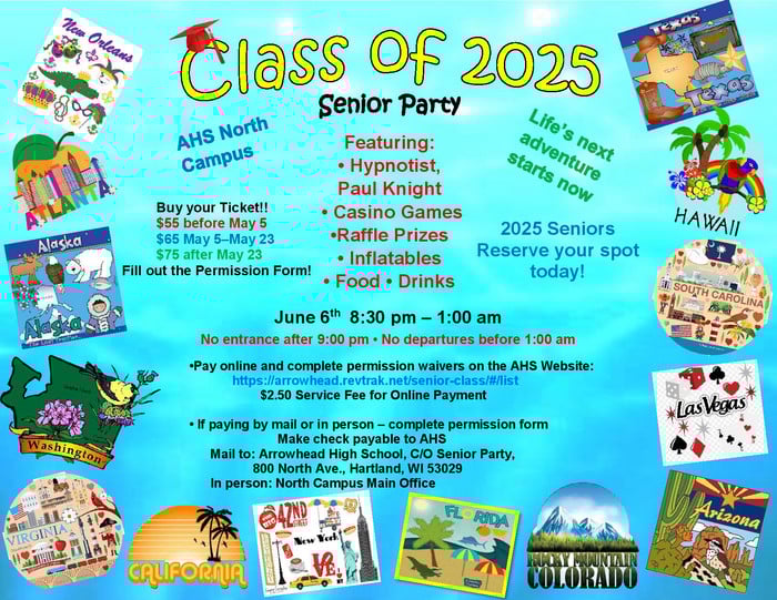 Senior Party Planning Flyer