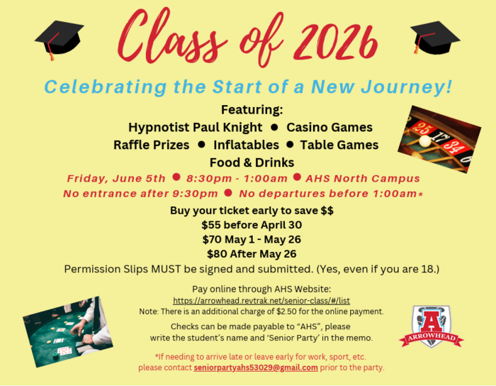 Senior Party Planning Flyer