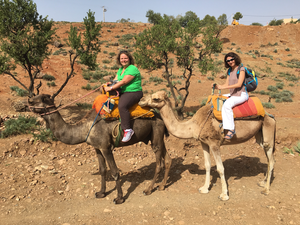 Camel riding in Morocco